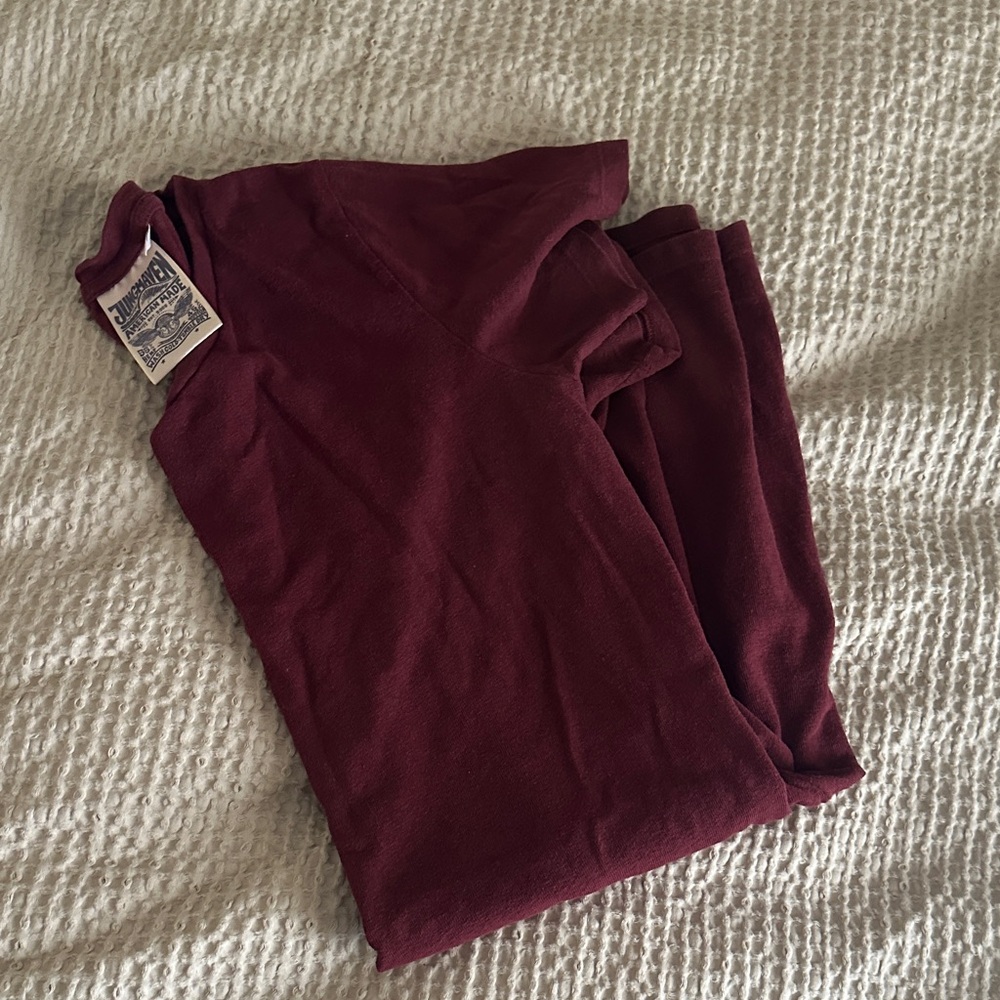 Jungmaven Deep Red Tee shirt dress